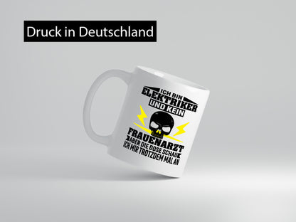 Ich bin Elektriker und kein Frauenarzt | Geschenk Humor Geschenkidee lustiger