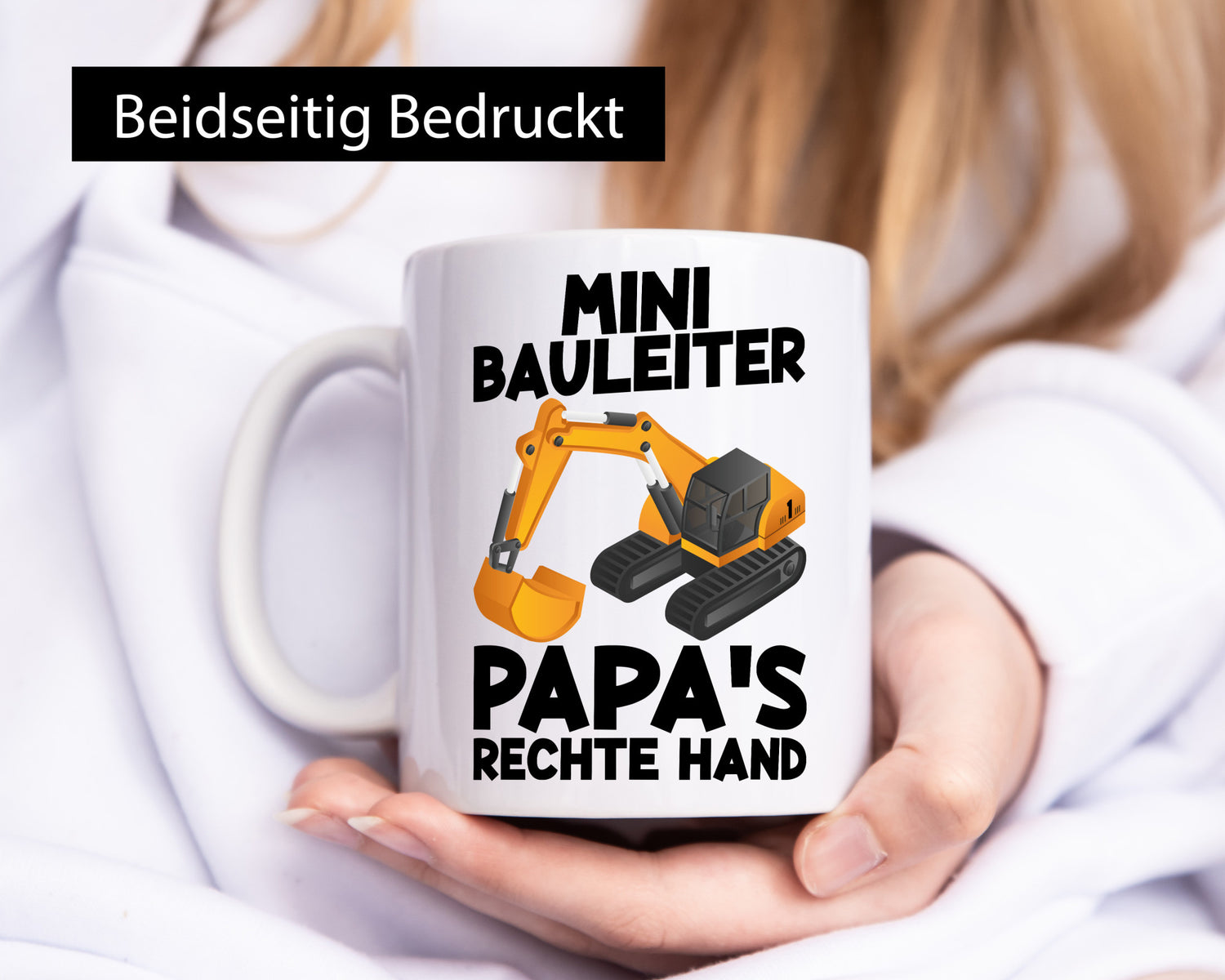 Mini Bauleiter | Kind Sohn Bagger Baustelle Junge Geschenkidee Familie Humor