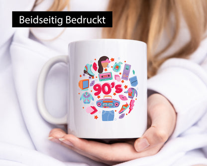 90er Jahre | Alte Zeit Nostalgie Humor Geschenkidee Tasse