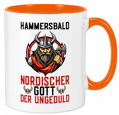 Hammersbald Nordischer Gott der ungeduld Humor Geschenkidee Tasse