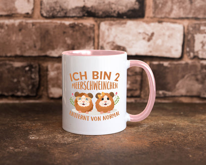 Zwei Meerschweinchen | Tierfreund Tasse Tier Liebe lustig Tierliebhaber Humor