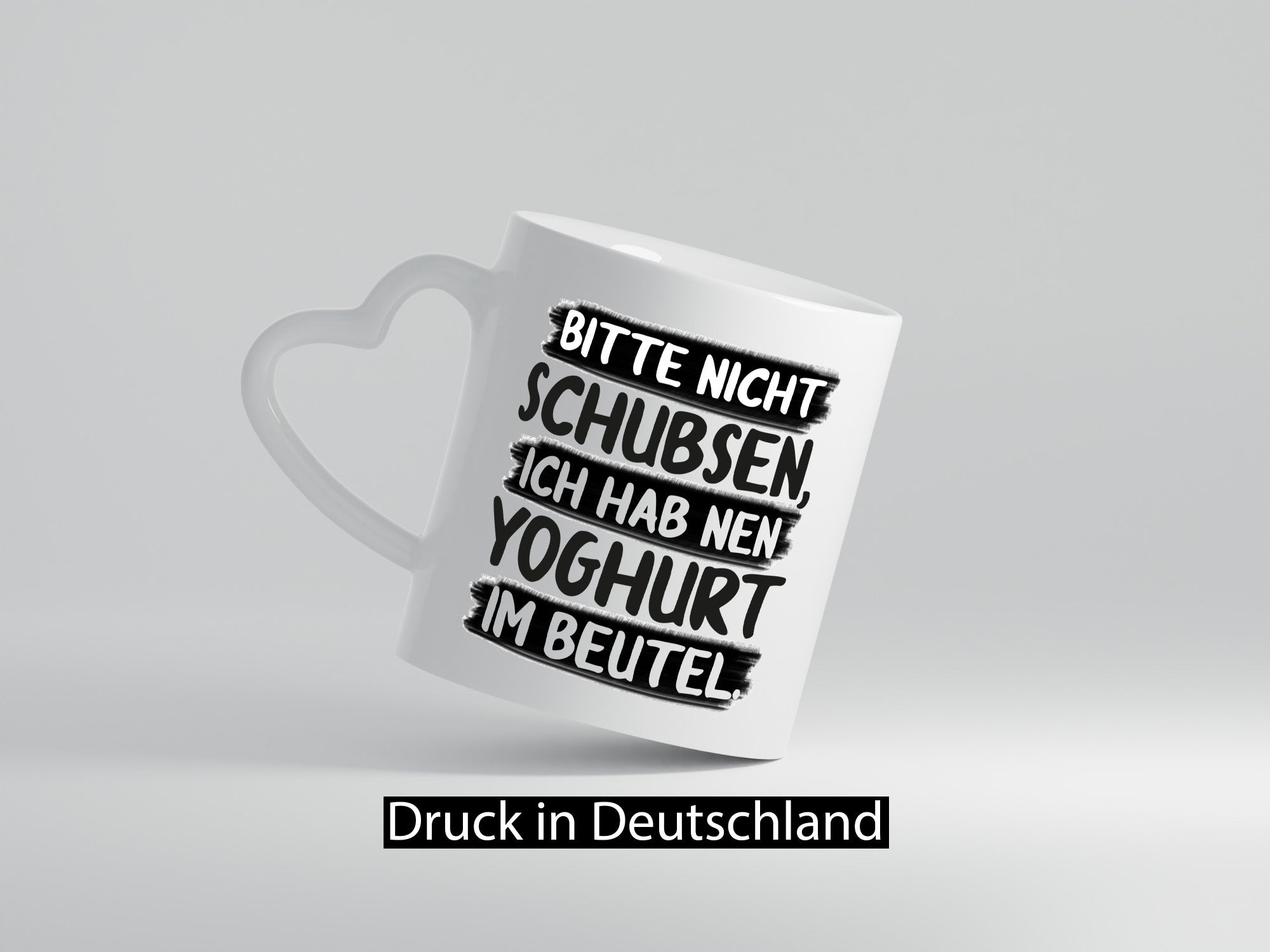 Bitte nicht Schubsen, ich hab nen Yoghurt im Beutel Geschenk Humor Geschenkidee