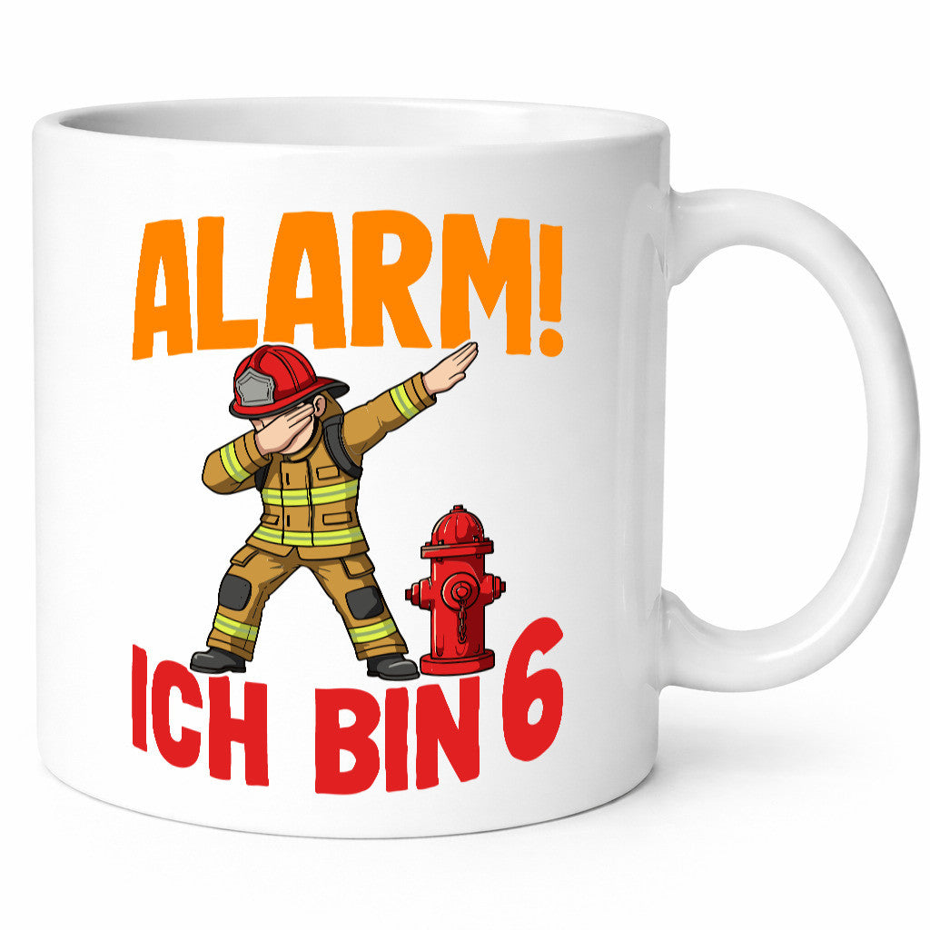 6. Geburtstag | 6 Jahre Feuerwehr Junge lustiger Spruch Geschenk Geschenkidee