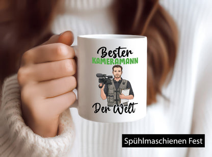 Bester Kameramann | Kamera v2 lustig Humor Geschenkidee Geschenk Tasse