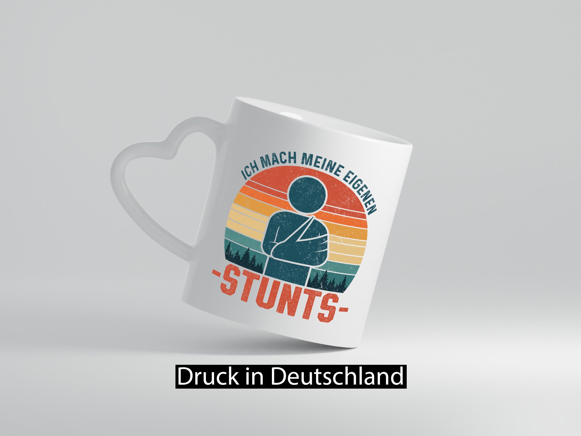 Ich mach meine eigene Stunts | Stuntman Gipsarm v2 lustig Humor Geschenkidee