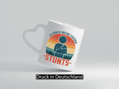 Ich mach meine eigene Stunts | Stuntman Gipsarm v2 lustig Humor Geschenkidee