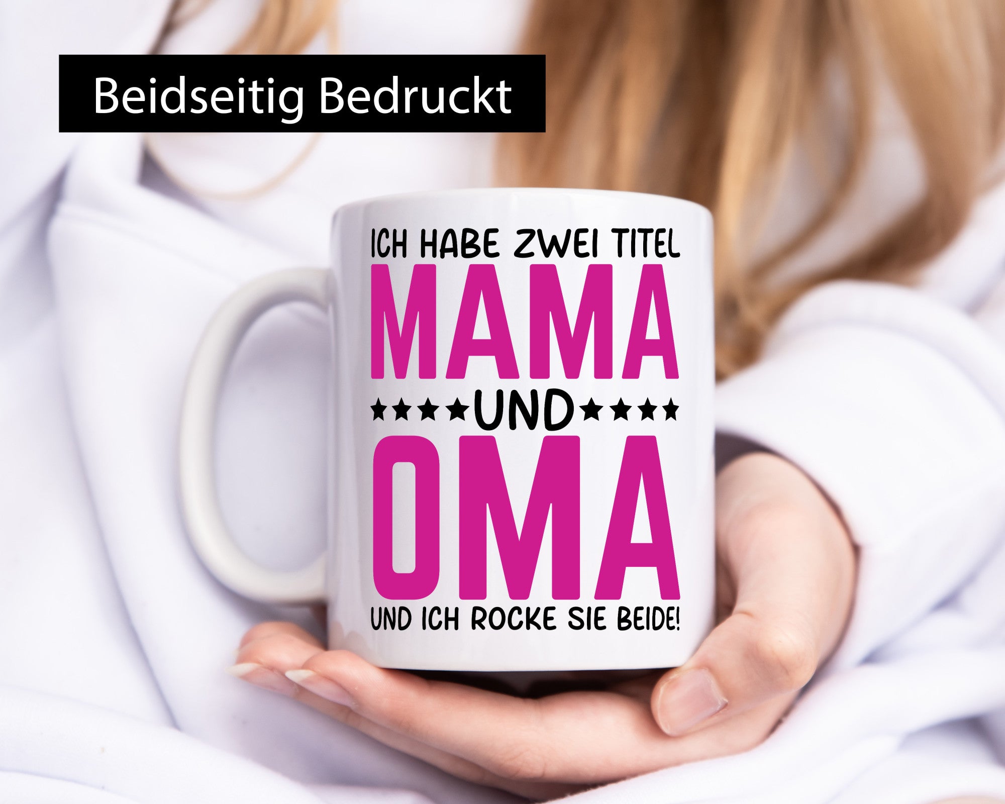 Zwei Titel Oma und Mama | Rock Sie beide Großmutter Geschenk Familie