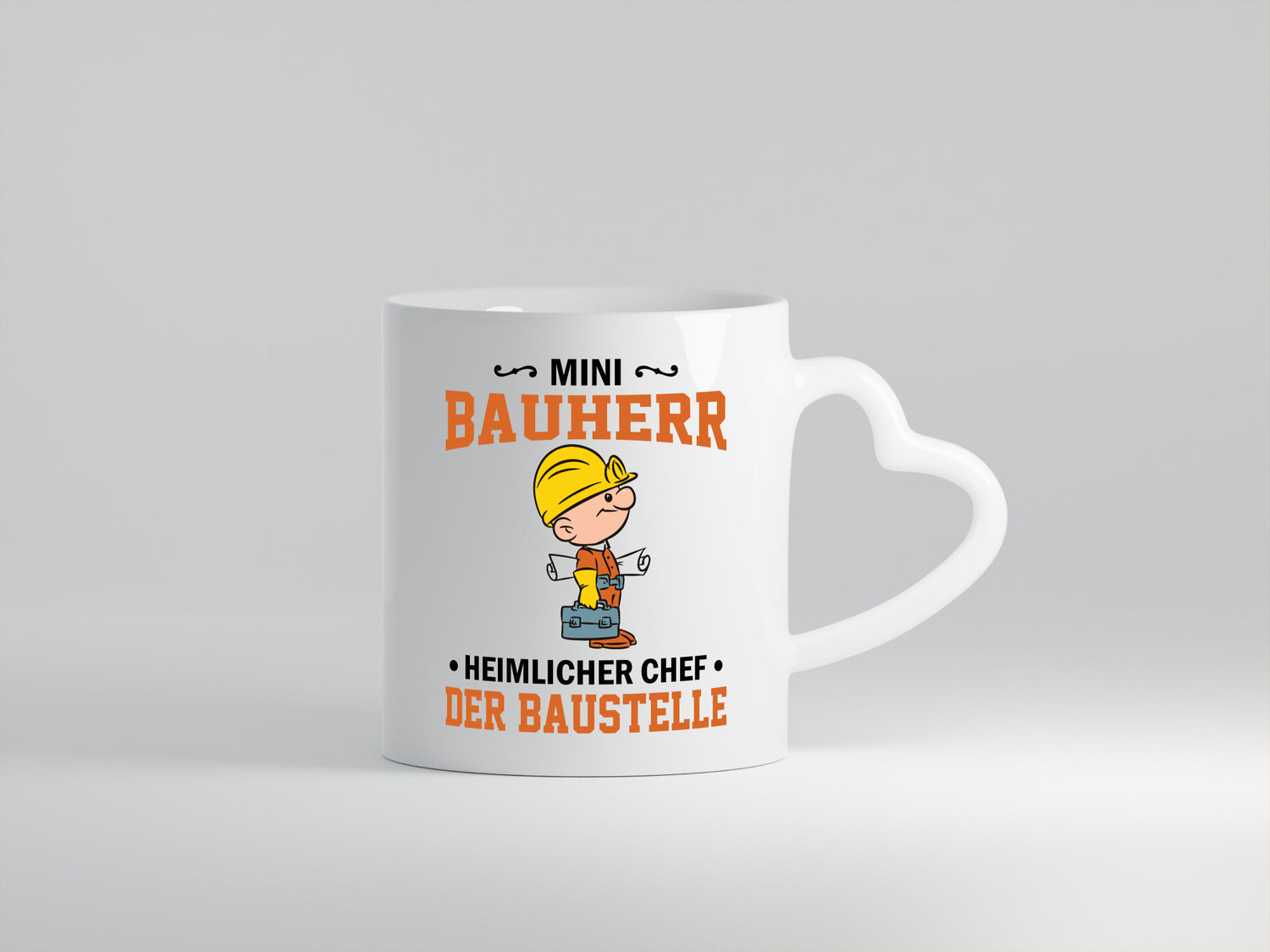 Mini Bauherr Heimlicher Chef | Bauen Bagger lustige Arbeit Kollegen Büro