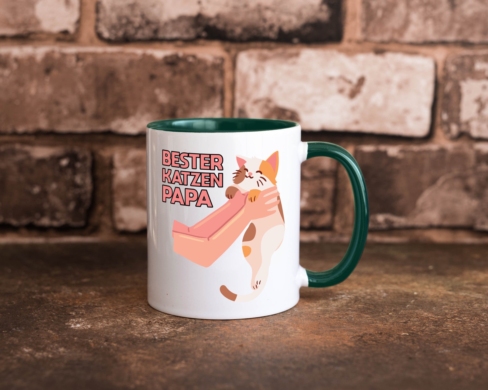 Bester Katzenpapa | Katze Gabel Geschenk Tierliebhaber Humor lustiger Spruch