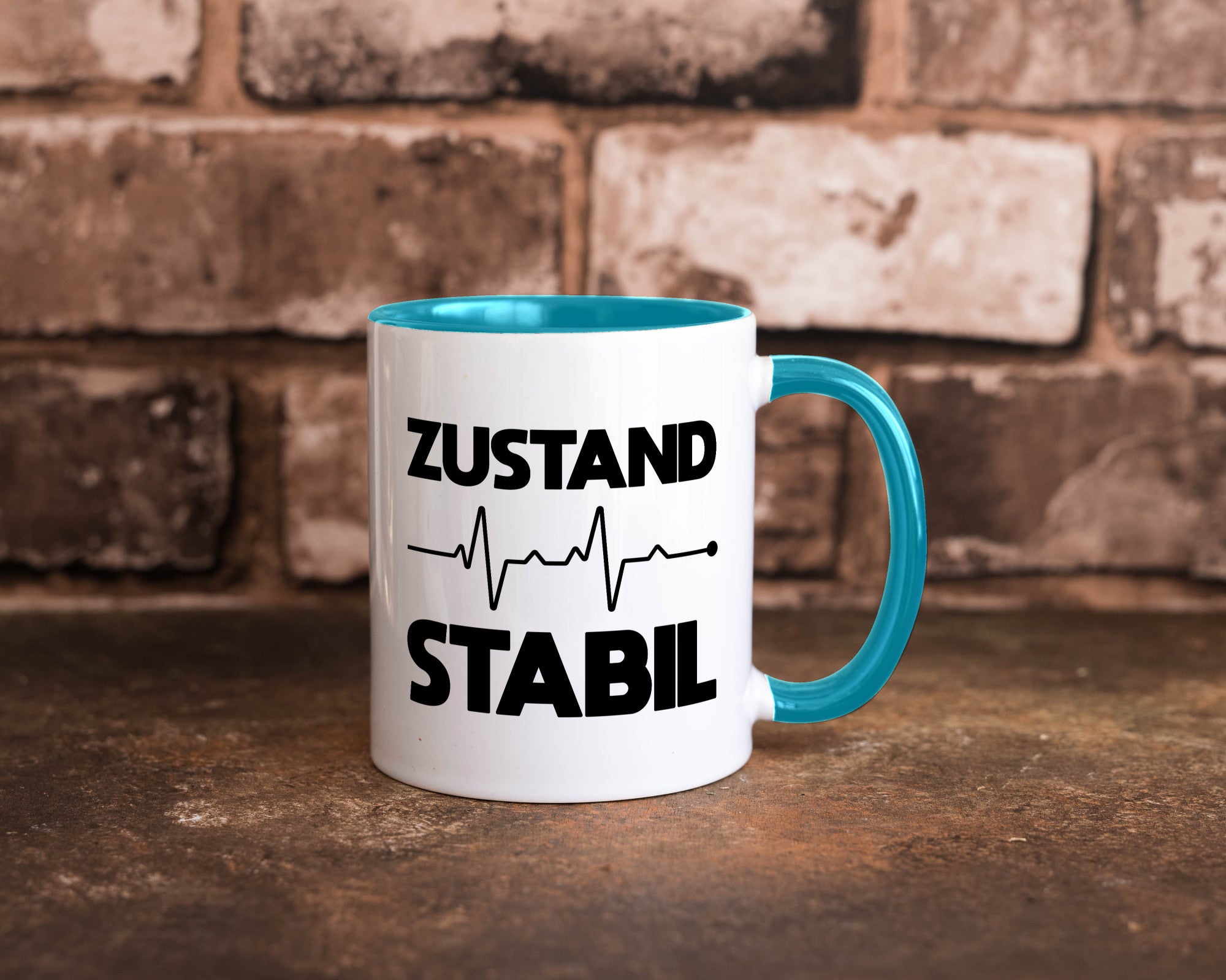 Zustand Stabil | Herzschlag Heartbeat lustiger Spruch Geschenk Humor
