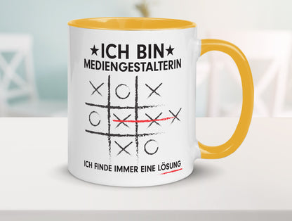 Löse Probleme: Mediengestalterin | Medien Geschenkidee Humor Tasse