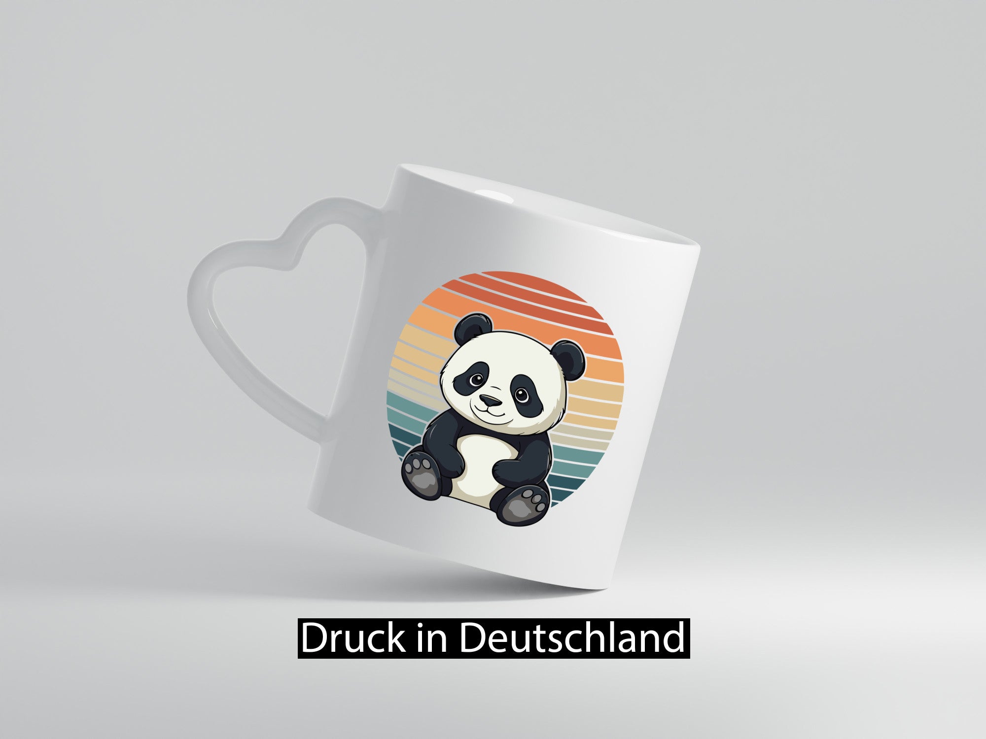 Panda Bär | Retro Vintage sunset v2 lustiger Spruch Geschenk Humor Geschenkidee