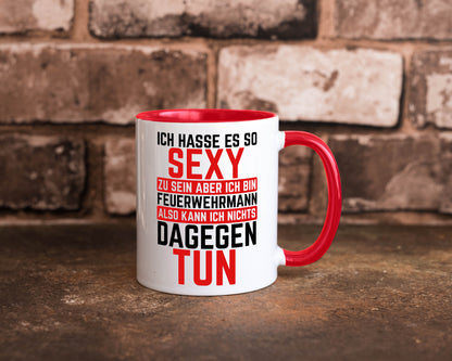 Sexy Feuerwehrmann | Helden Flammen Brandeinsatz lustig Humor Geschenkidee
