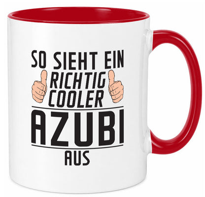 Richtig Cooler Azubi | Ausbildung Lehre Lehrling Geschenk Humor Geschenkidee Tasse