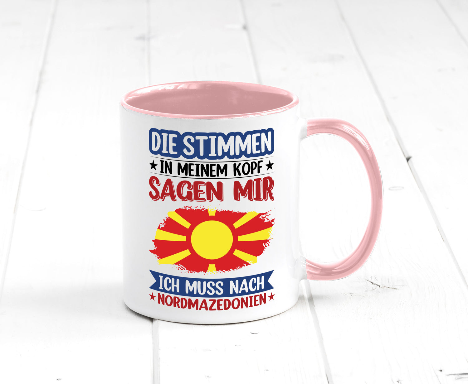 Nordmazedonien | Urlaub Stimmen in meinem Kopf Geschenk Humor Geschenkidee