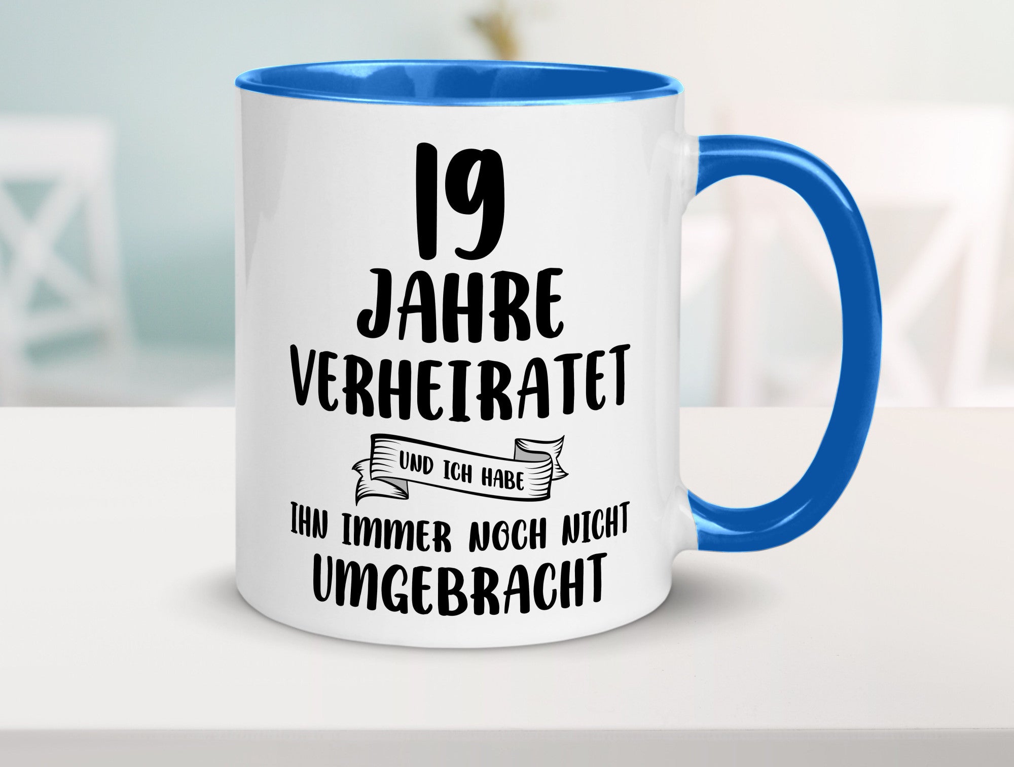 19 Jahre Verheiratet, immer noch am Leben! lustig Humor Geschenkidee Geschenk
