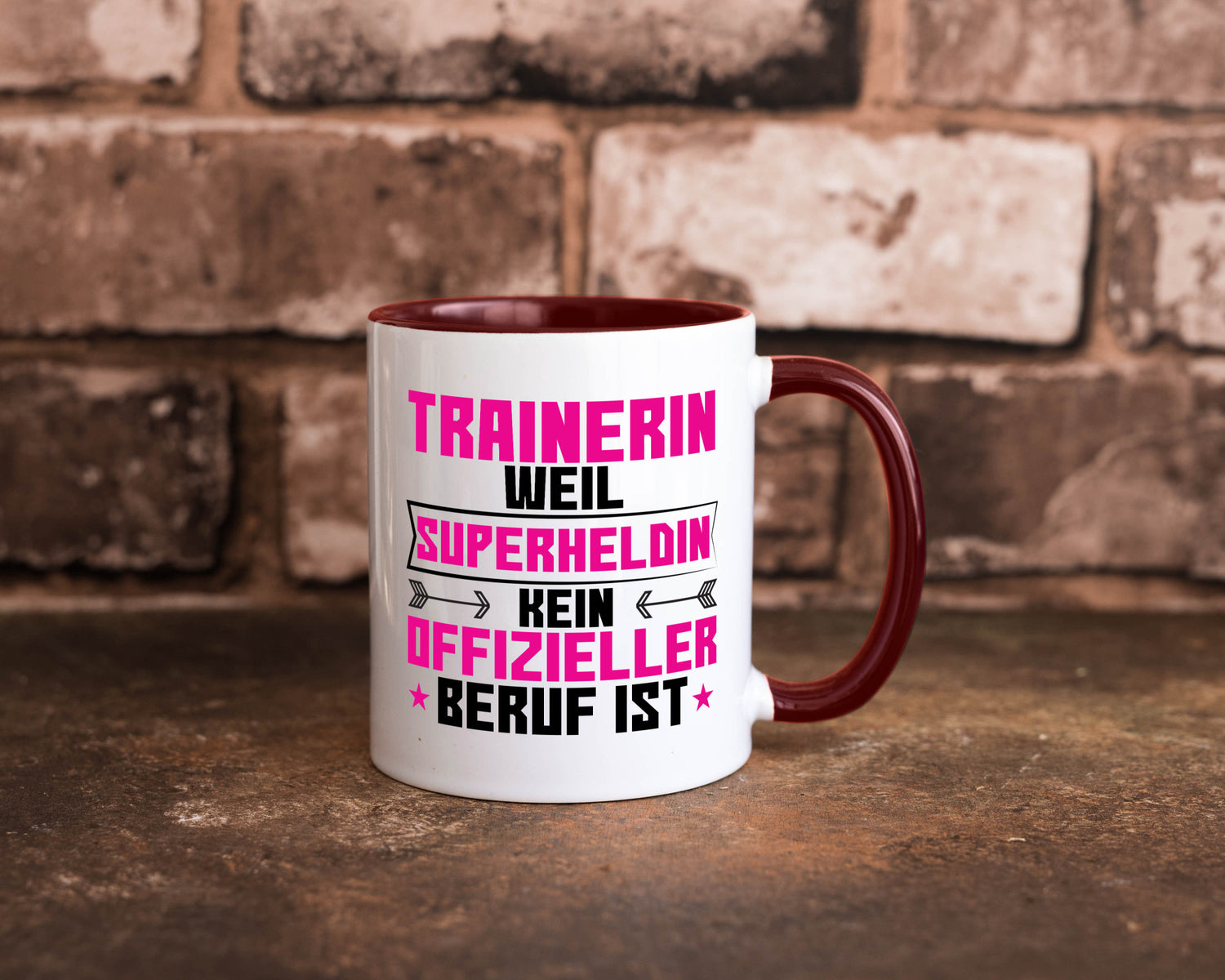 Superheldin Trainerin | Sportverein Humor Geschenkidee Tasse