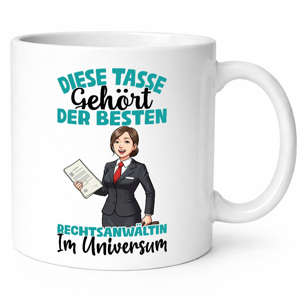 Im Universum: Rechtsanwältin | Jurstin Anwältin Humor Geschenkidee Tasse