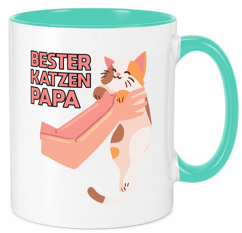 Bester Katzenpapa | Katze Gabel Geschenk Tierliebhaber Humor lustiger Spruch