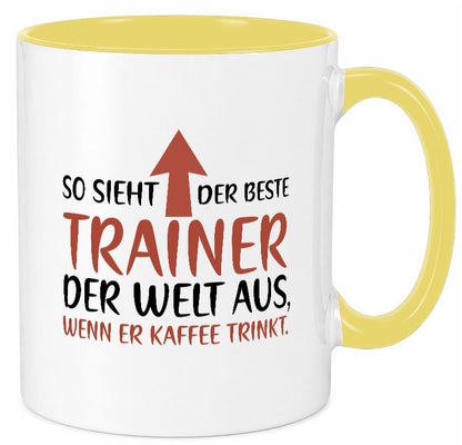 So sieht Bester Trainer der Welt aus | Kaffee Humor Geschenkidee Tasse
