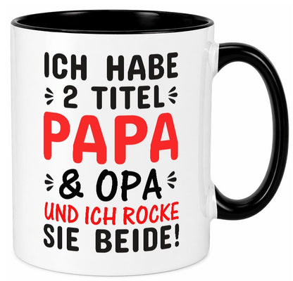 Papa und Opa | Männer Tasse Rocker Humor Geschenkidee Familie