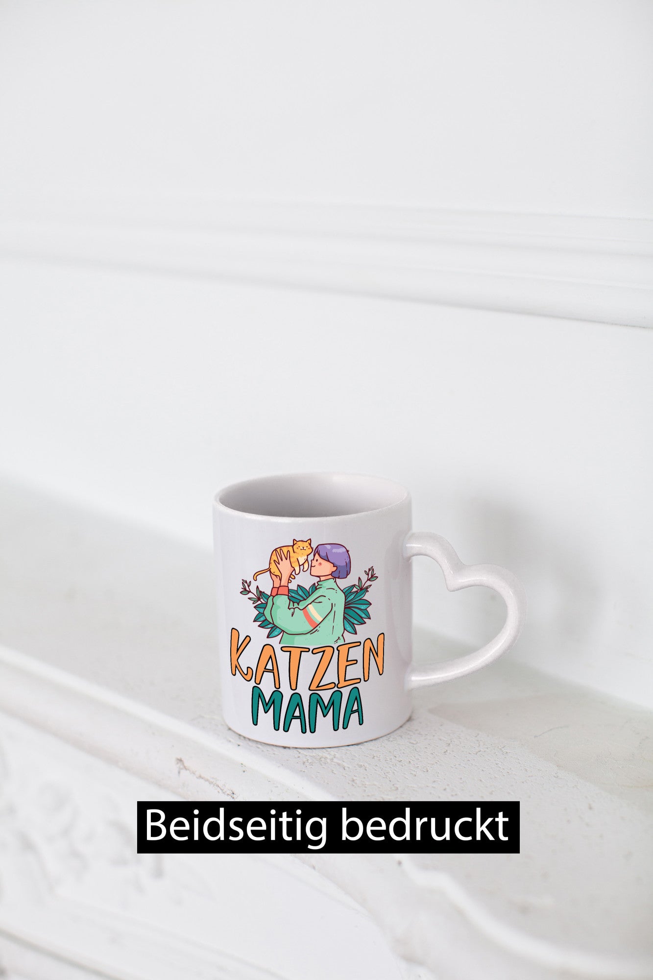 Katzenmama | Katze Mensch Pflanze lustig Familie Geschenkidee Geschenk Tasse