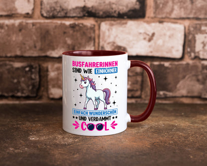 Bussfahrerinen sind wie einhorner | Einhorn Bussfahrerin Geschenkidee Humor