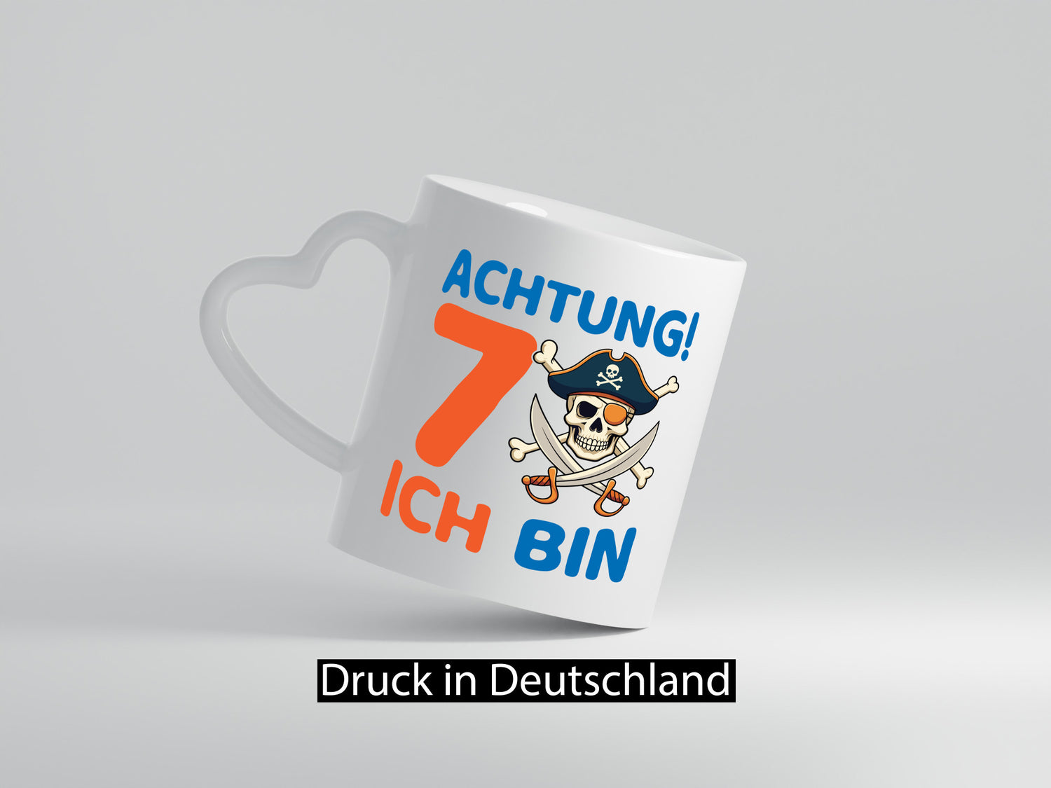 7. Geburtstag | 7 Jahre Pirat Geschenk Geschenkidee lustiger Spruch Tasse