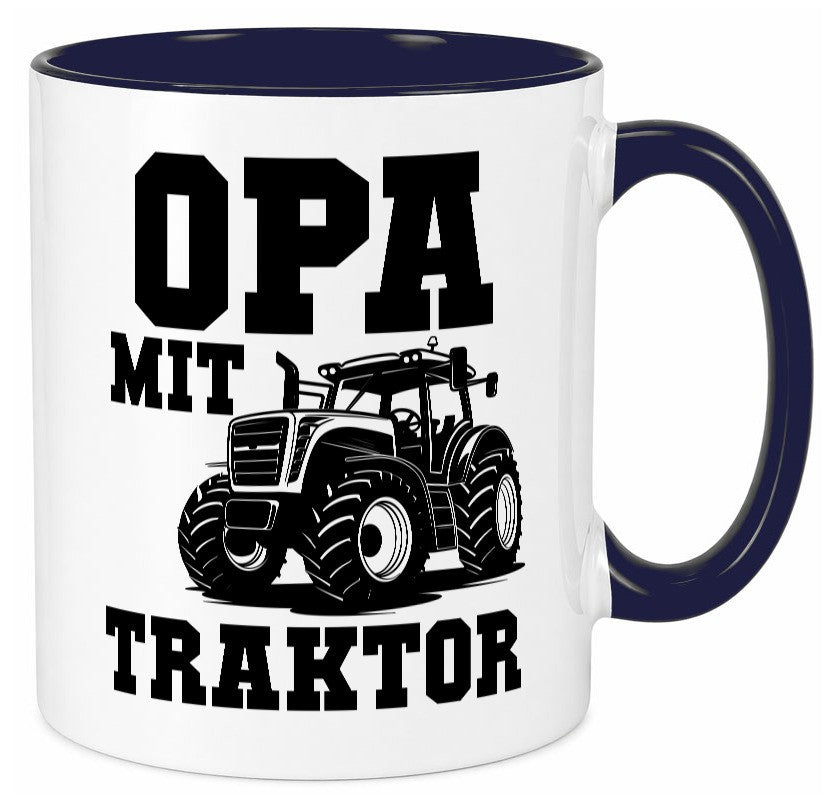 Opa mit Traktor | Geschenkidee Familie Humor Tasse
