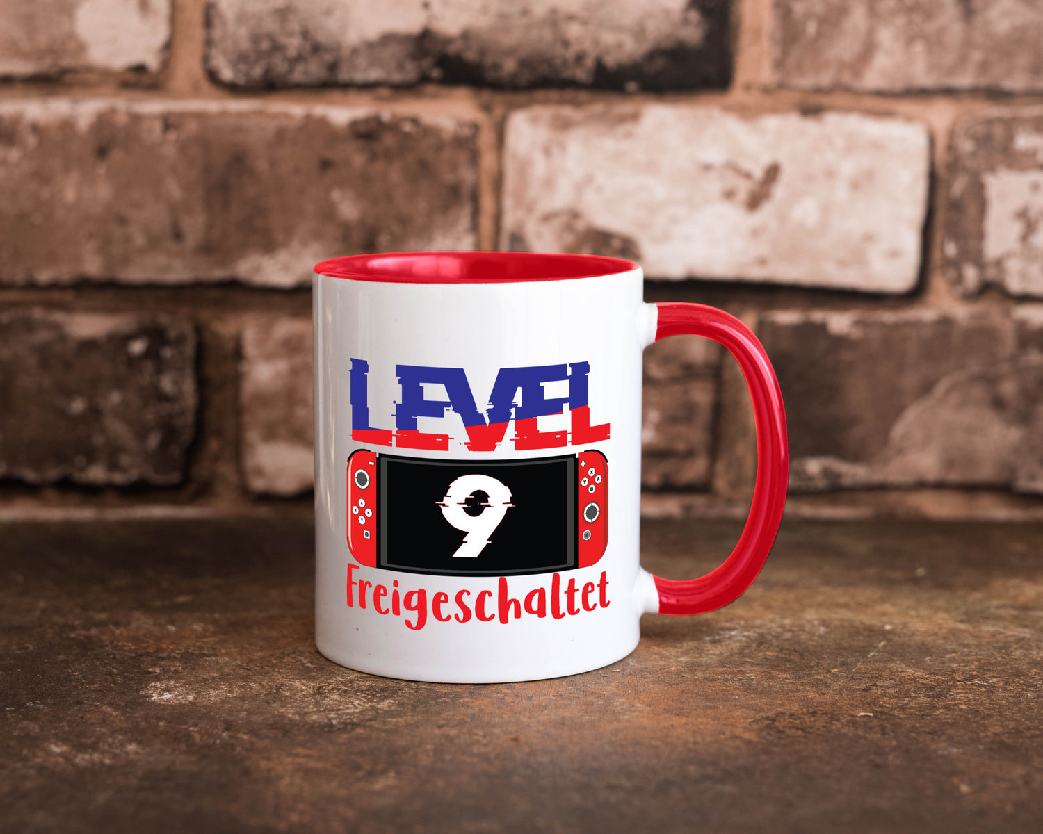 Level 9 Freigeschaltet | 9. Geburtstag Zocker Gamer Humor Geschenkidee Tasse