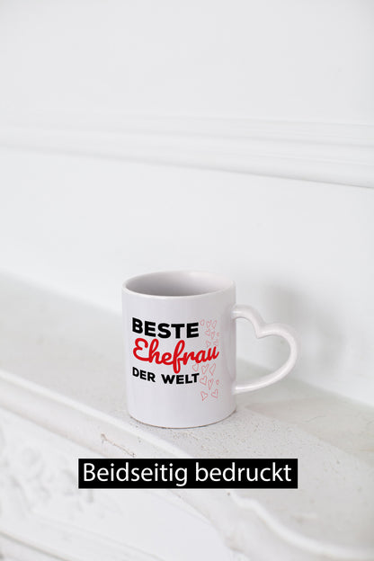 Beste Ehefrau | Ehe Tasse Hochzeitstag Romantik lustiger Spruch Geschenk