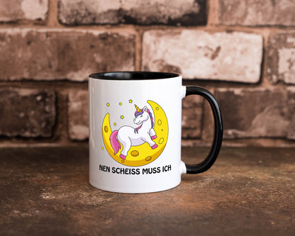 Nen Scheiss muss ich Geschenkidee Humor Tasse