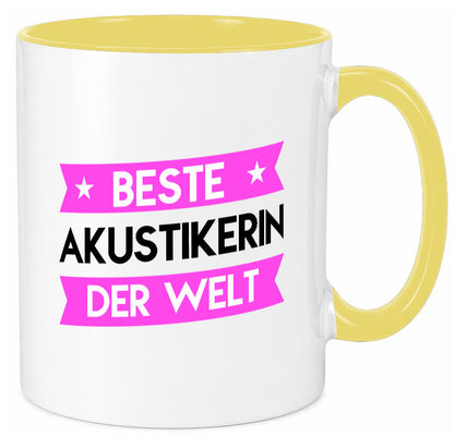 Best Akustikerin | Akustik Hörgeräteakustik Humor Geschenkidee Tasse