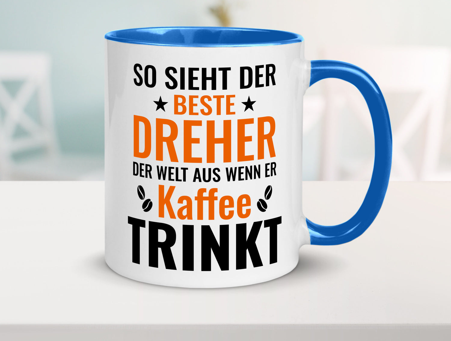 Kaffee trinkt: Dreher | Fräser Geschenkidee Humor Tasse