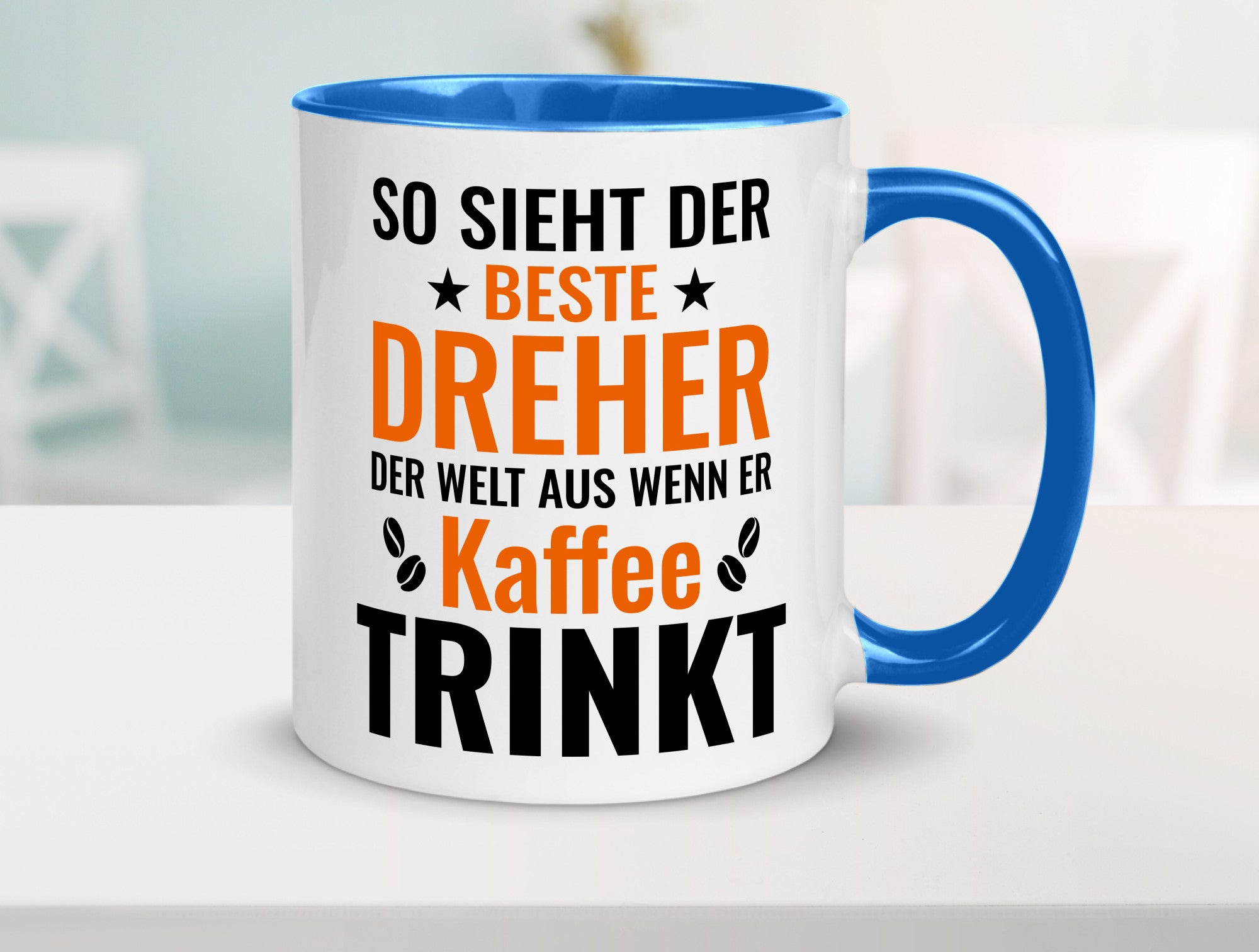 Kaffee trinkt: Dreher | Fräser Geschenkidee Humor Tasse