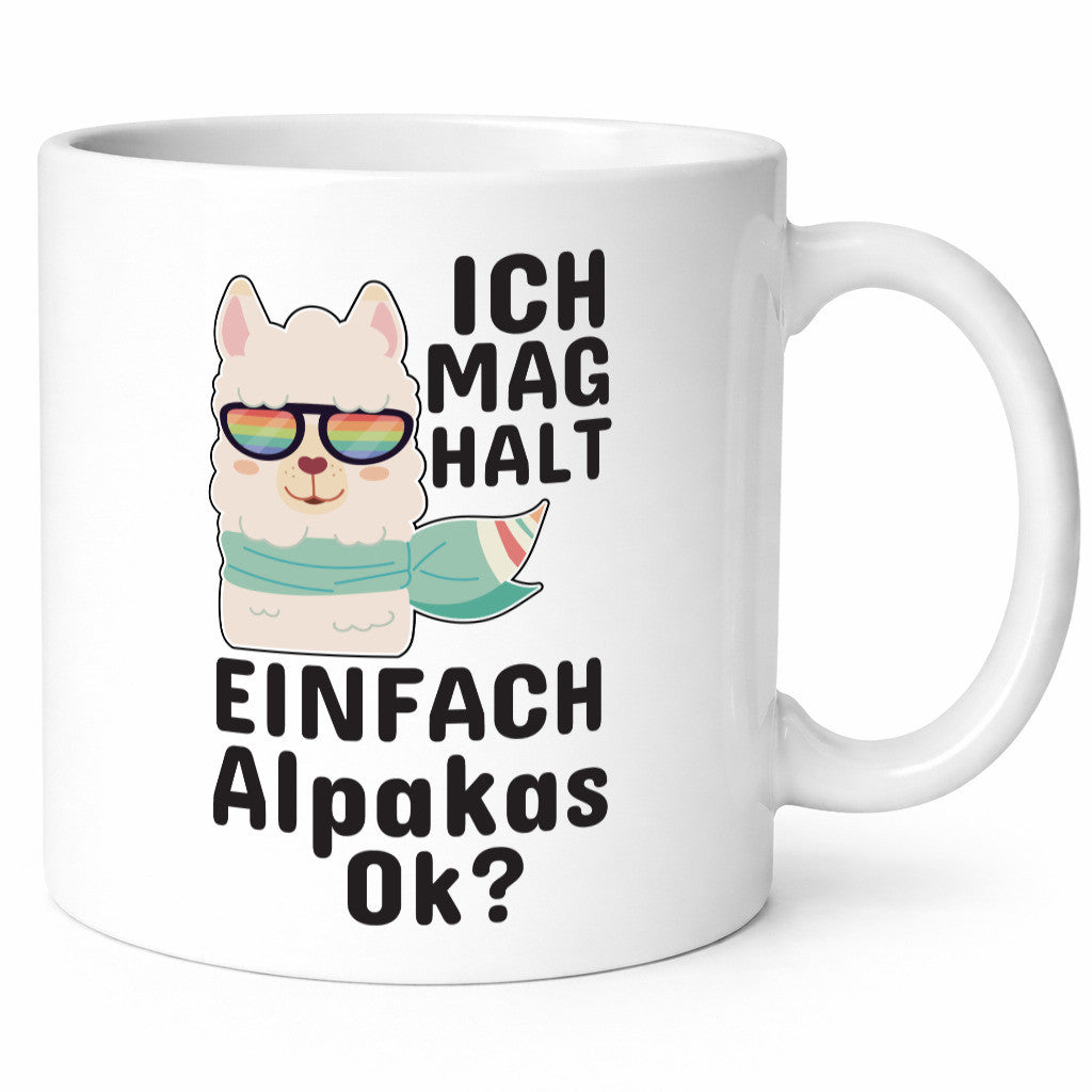 Ich mag Alpakas | Motiv Tasse lustig Tierliebe Tierliebhaber Humor Geschenk