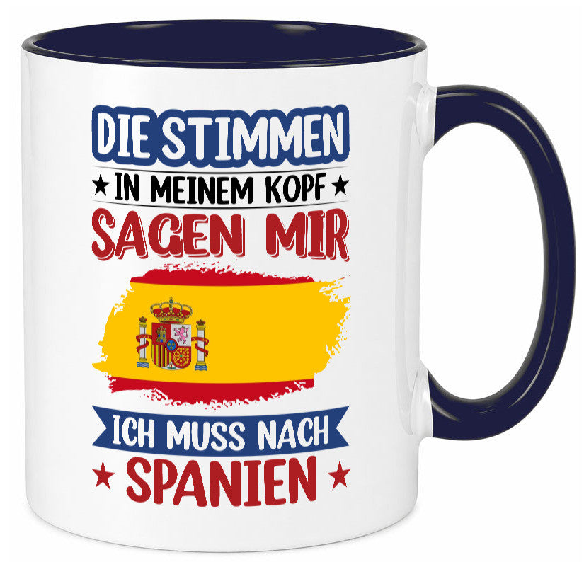 Spanien | Urlaub Stimmen in meinem Kopf Traumland v2 lustiger Spruch Geschenk