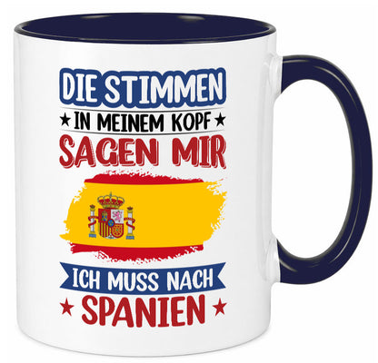 Spanien | Urlaub Stimmen in meinem Kopf Traumland v2 lustiger Spruch Geschenk