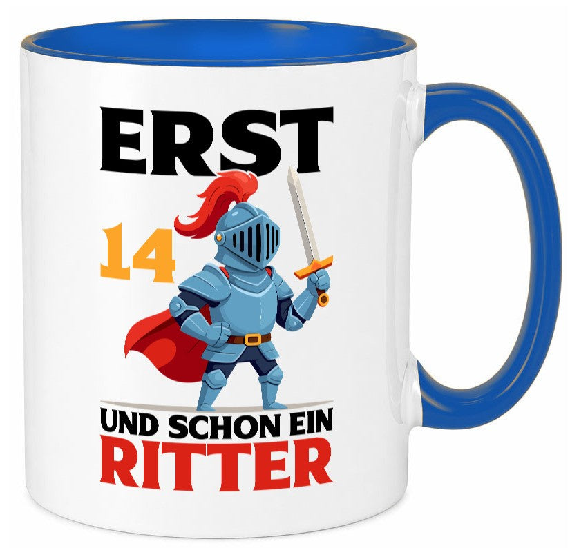14. Geburtstag | 14 Jahre und schon ein Ritter Humor Geschenkidee Tasse