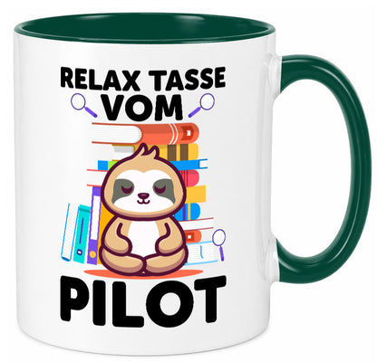 Relax Tasse: Pilot | Flugzeug Piloten lustiger Spruch Geschenk Humor