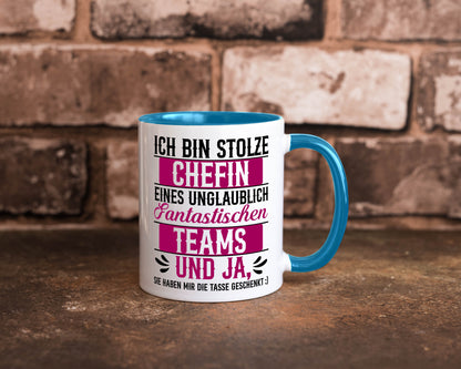 Stolze Chefin | Tolles Team Mitarbeiter lustig Arbeit Kollegen Büro Geschenk