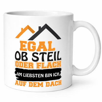 Dachdecker Spruch | Beruf Tasse lustiger Geschenk Arbeit Kollegen Büro