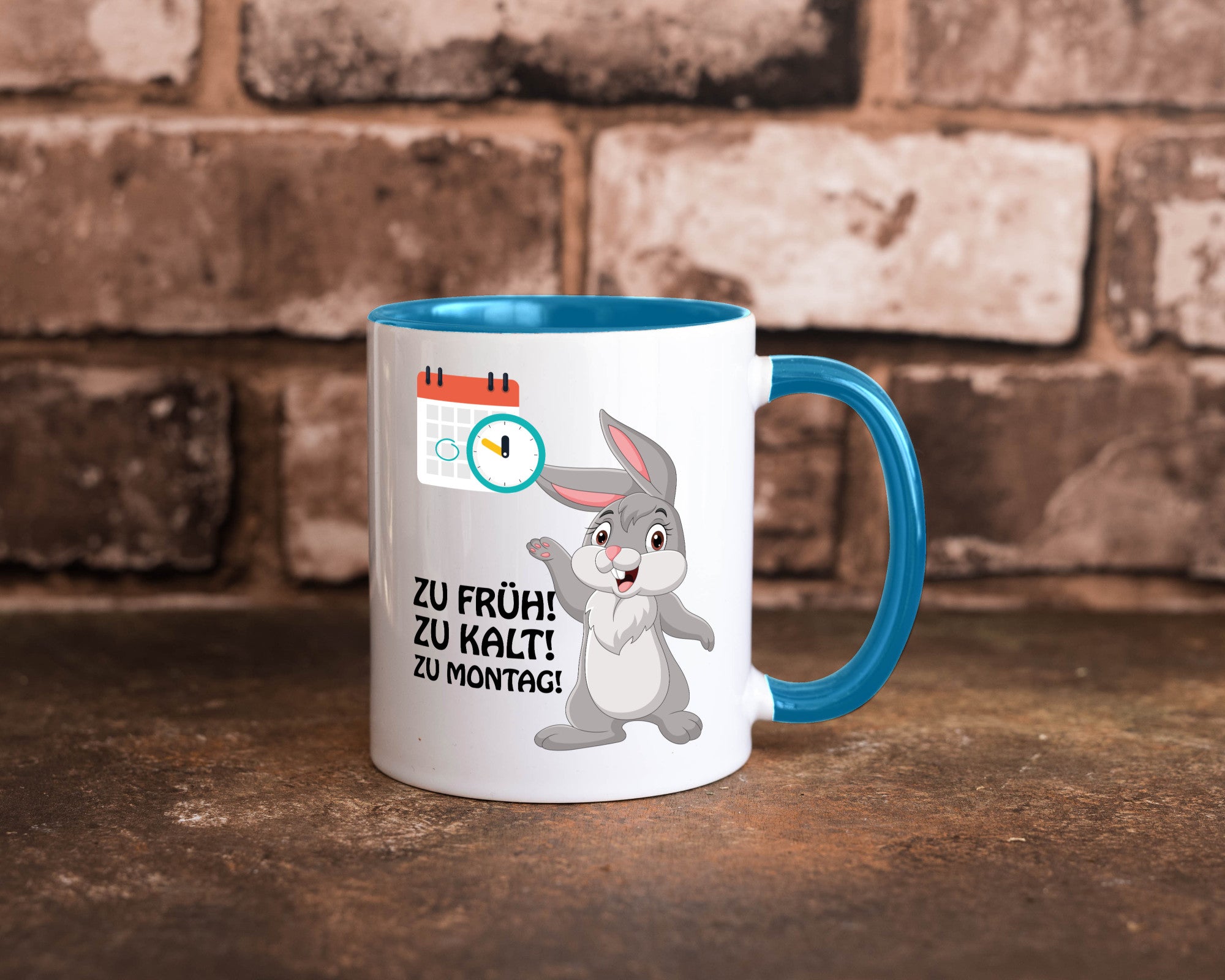 Kalter Montag Geschenkidee Humor Tasse