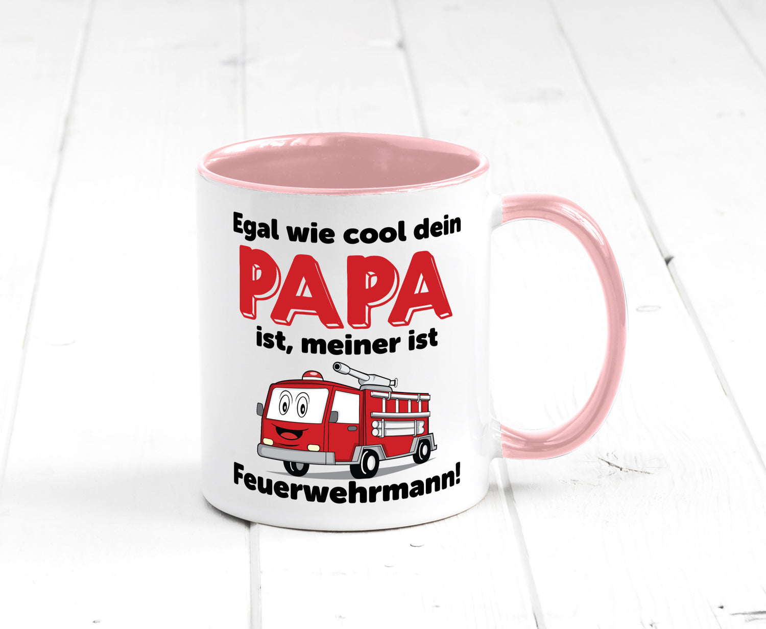 Cooler Papa | Feuerwehrmann Bester der Welt Humor Geschenkidee Tasse
