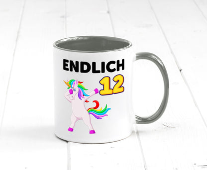 12. Geburtstag | endlich 12 Jahre Einhorn Mädchen lustig Geschenkidee Geschenk
