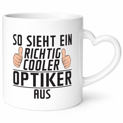 Richtig Cooler Optiker | Augenoptiker Humor Geschenkidee Tasse