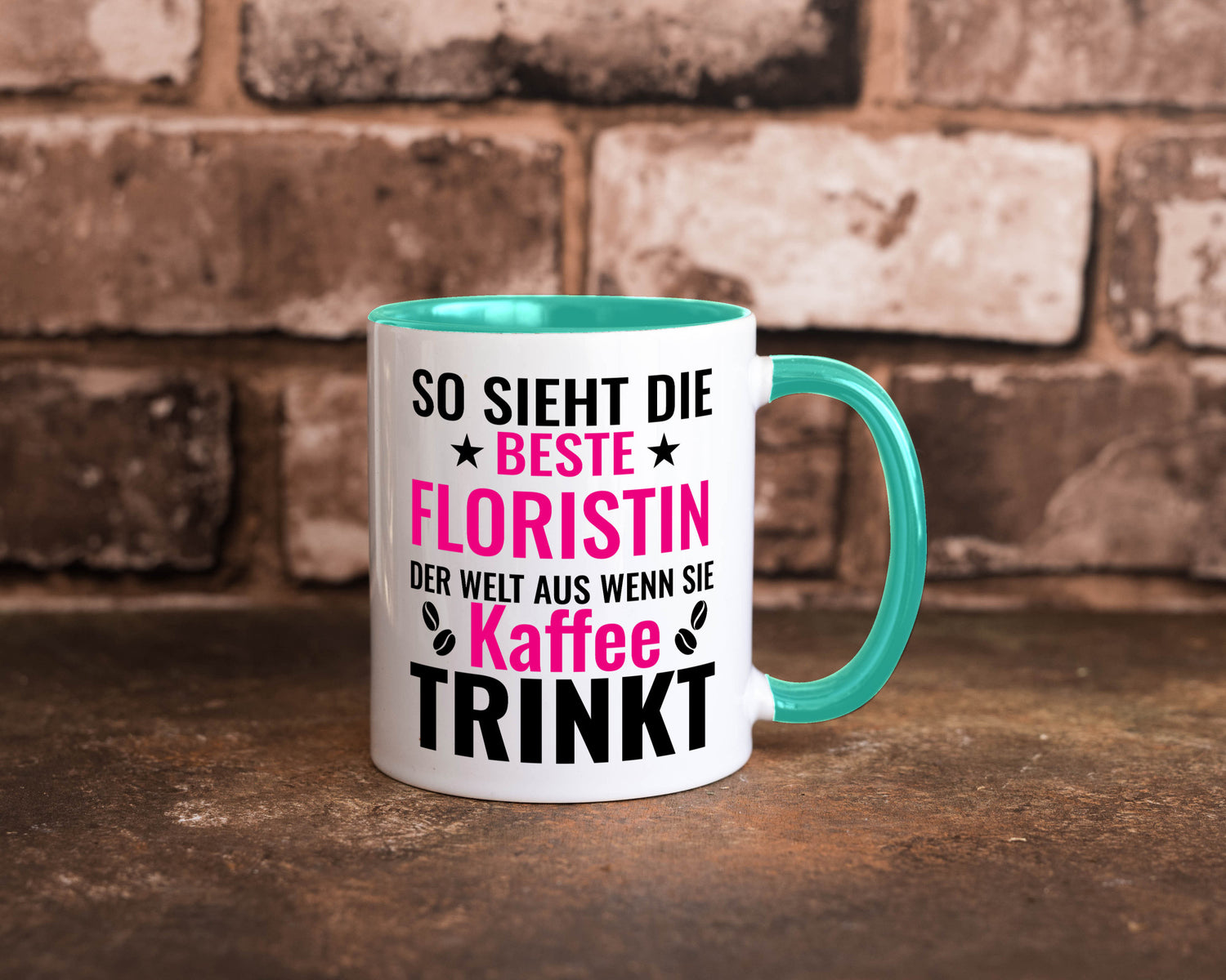 Kaffee trinkt: Floristin | Blumen Verkäuferin lustiger Spruch Geschenk Humor