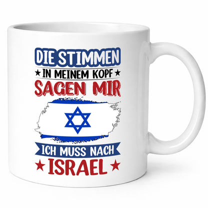 Israel | Urlaub Stimmen in meinem Kopf Traumland lustig Humor Geschenkidee