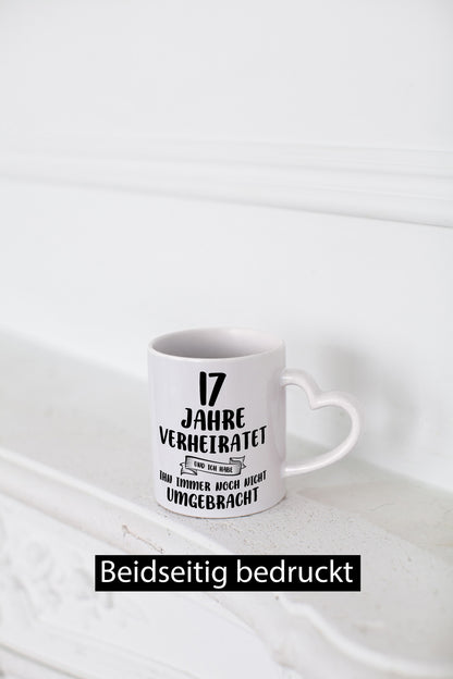 17 Jahre Verheiratet, immer noch am Leben! lustiger Spruch Geschenk Humor