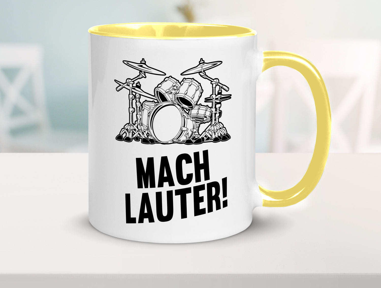 Mach lauter | Schlagzeug Band Musiker Geschenkidee Humor Tasse
